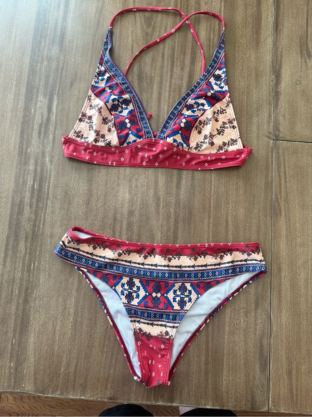 Cupshe bohemian Printed Bikini Set
